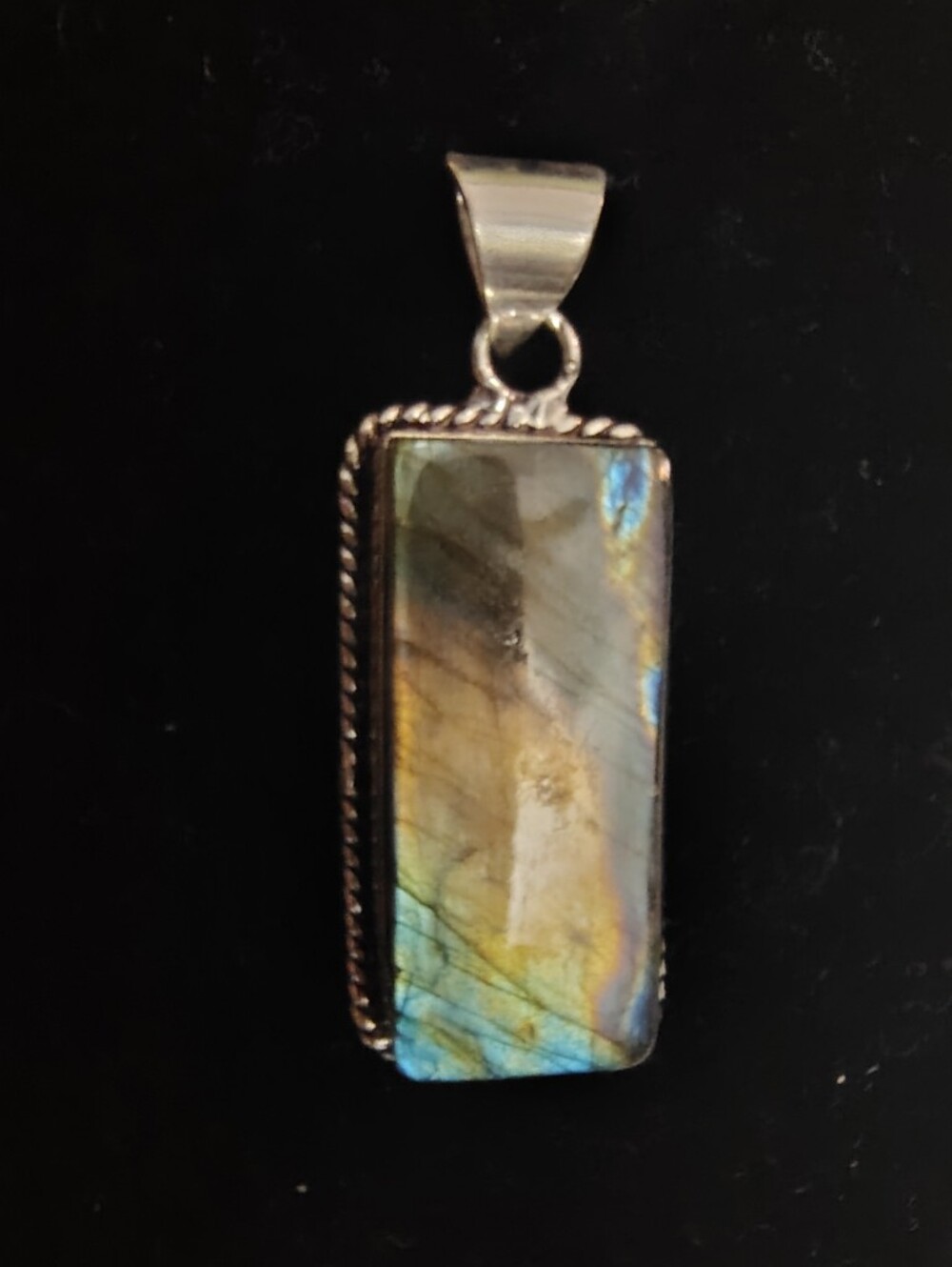 Labradorite Rectangular Pendant